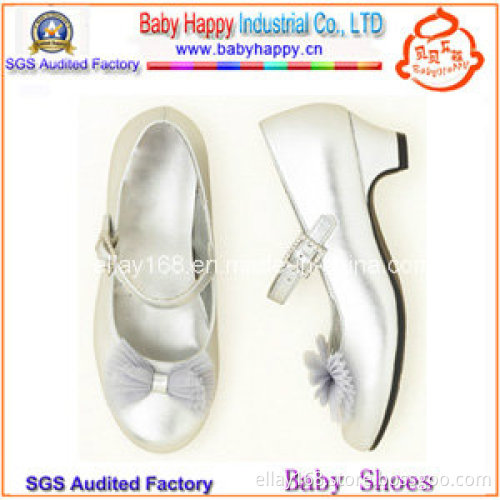 2014 Wholesaler Good Quality White Plain Water-Proof Girl Shoes Kids